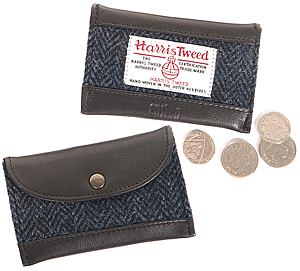 Harris tweed purse